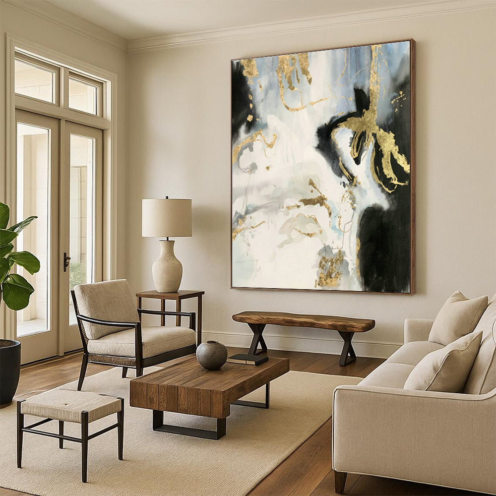 Large - Format Custom Abstract Paintings for Living Room & Office DLZ0553