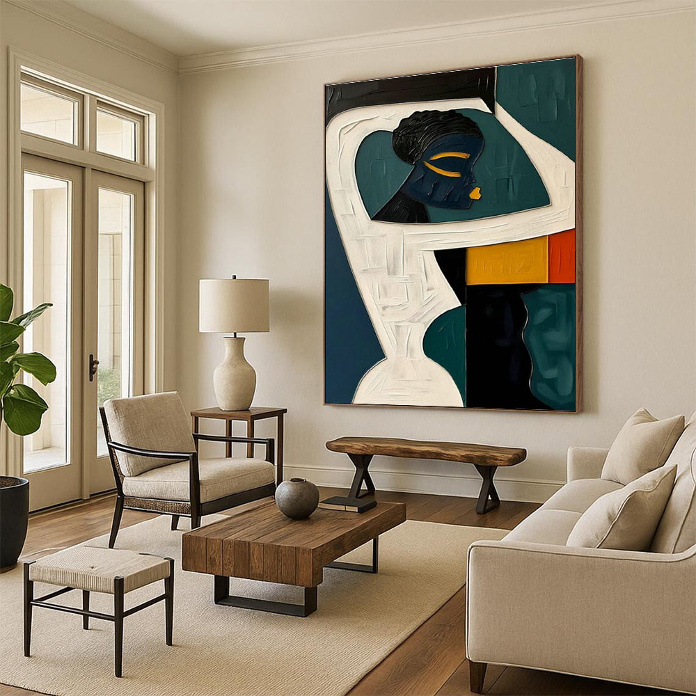 Gigantic Custom-Built Handmade Abstract Wall Art for Hallway & Entryway DLZ2171