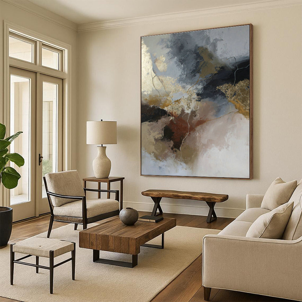 Oversized Bespoke Abstract Mural for Living Room & Hallway DLZ1024