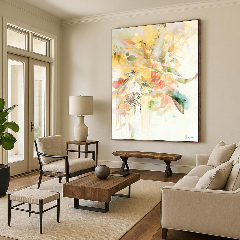 Gargantuan - Sized Custom - Made Abstract Wall Hanging for Living Room & Hallway DLZ1094