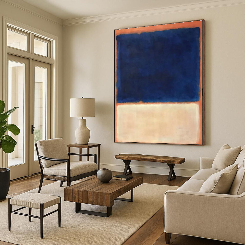 Hand-Painted Abstract Art for Cottage Bedroom & Entryway DLZ2322