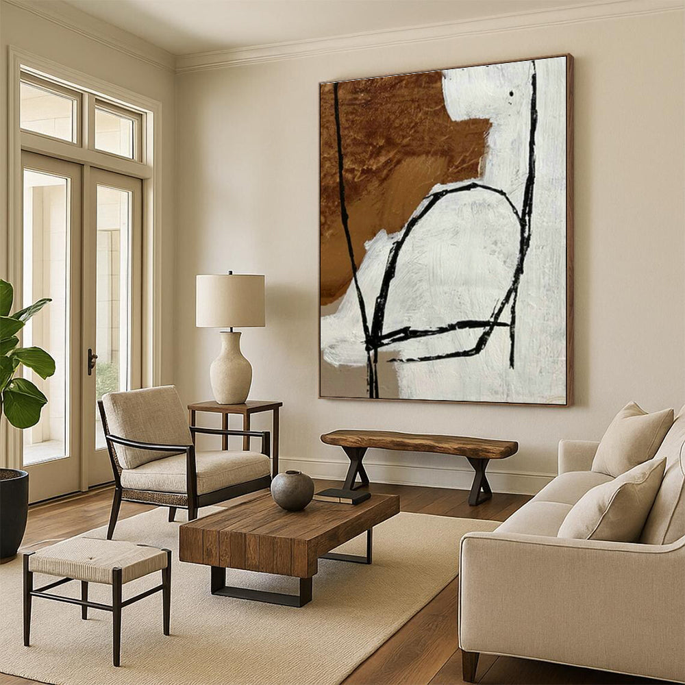 Big Handmade Abstract Painting for Dining Room & Office DLZ2015