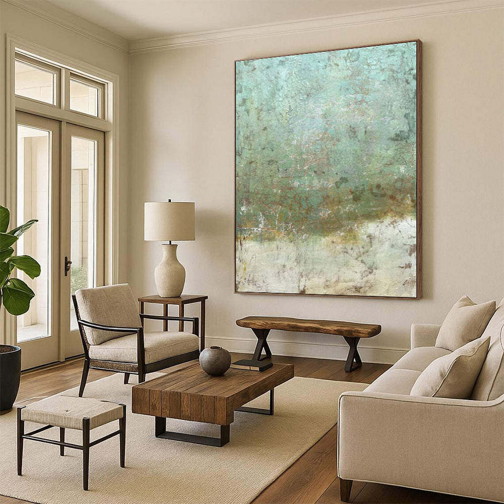 Vast Custom-Sized Hand Painted Abstract Painting for Cottages & Living Room DLZ2172