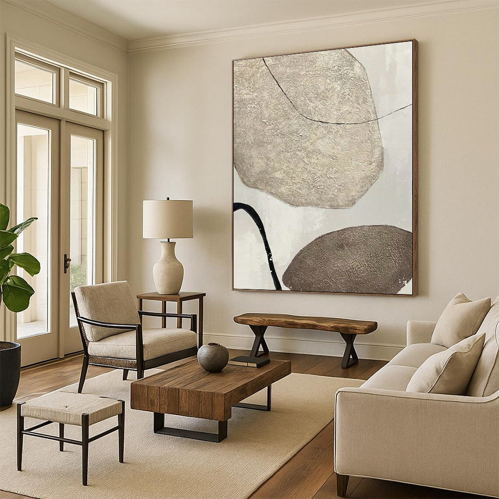 Oversized Custom Abstract Painting for Office & Entryway DLZ1328
