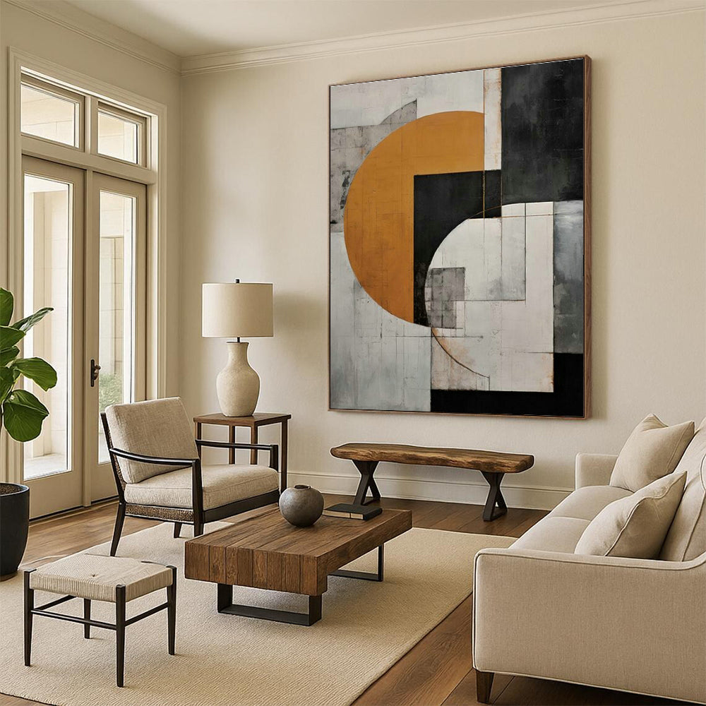 Mammoth Custom - Designed Handmade Abstract Painting for Office & Hallway DLZ2122