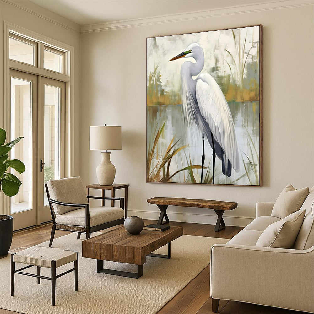 Original Hand-Painted Abstract Canvas for Entryway and Cottage Office DLZ1540