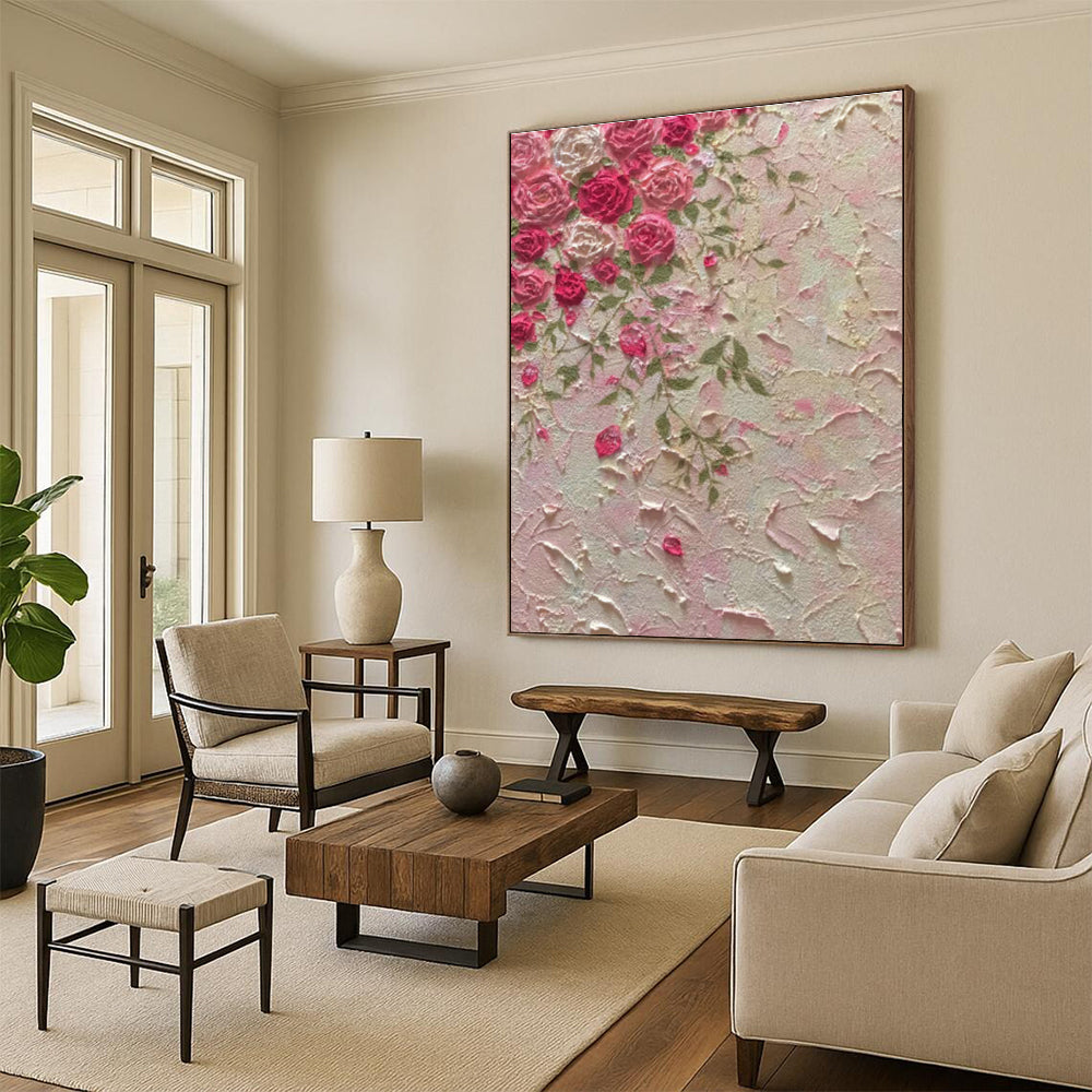 Custom - Designed Hand - Painted Abstract Art for Cottage Office Loft Areas & Bedroom Attic Storage Spaces DLZ0603