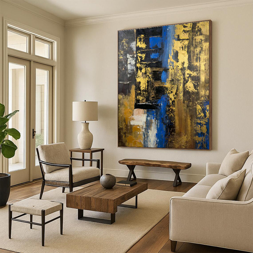 Gigantic - Format Hand - Painted Abstract Murals for Living Room Feature Walls & Office Branding Zones DLZ0739