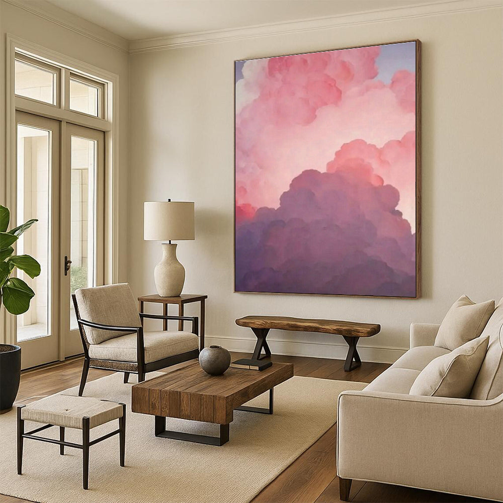 Oversized Hand - Painted Abstract Canvases for Office Waiting Areas & Dining Room Wet Bars DLZ0593