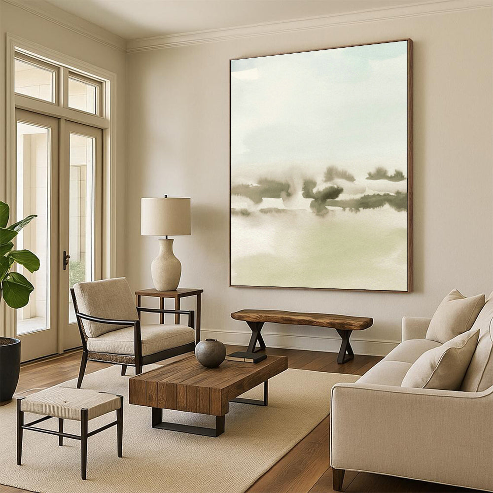 Extra - Large Hand - Painted Abstract Paintings for Cottage Living Room and Bedroom DLZ0519