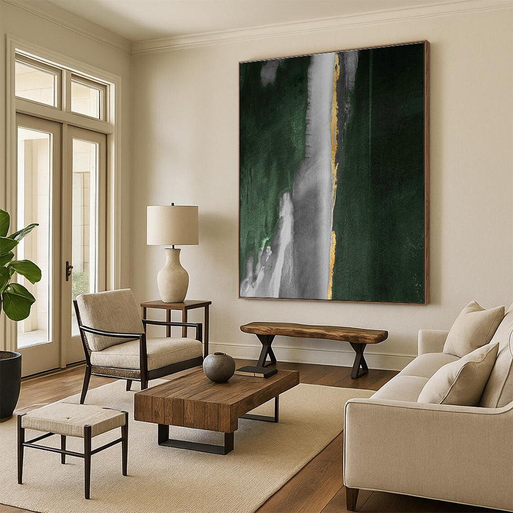 Giant Tailored Abstract Canvas for Cottage Entryway & Dining Room DLZ1210