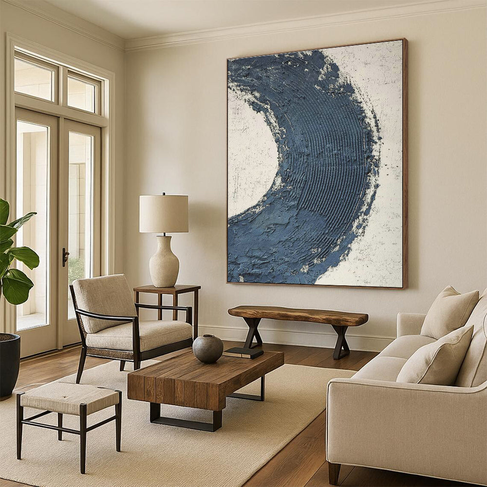Hand - Painted Custom Abstract Canvases for Cottage Bedroom Balconies & Hallway Windows DLZ0664