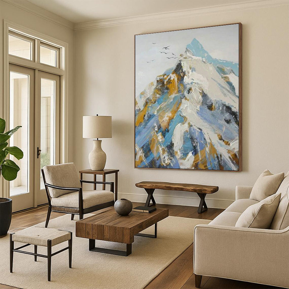 Oversized Hand-Painted Abstract Decorative Painting, Creating a Visual Focal Point for Living Room and Corridor DLZ0962
