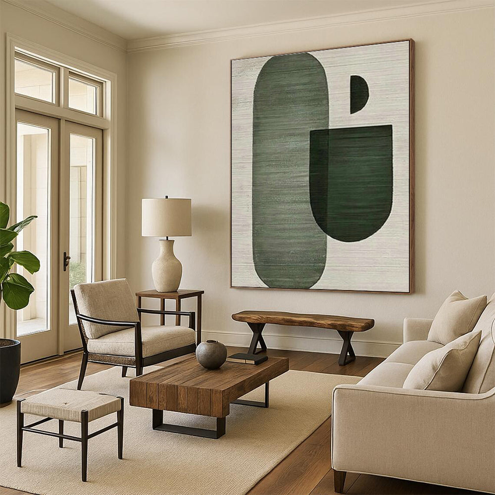 Original Hand-Painted Abstract Canvas for Office and Hallway DLZ1520