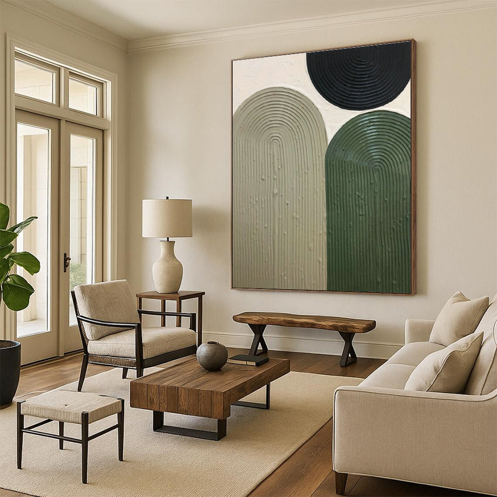 Oversized Hand-Painted Abstract Canvas for Living Room & Bedroom DLZ1173