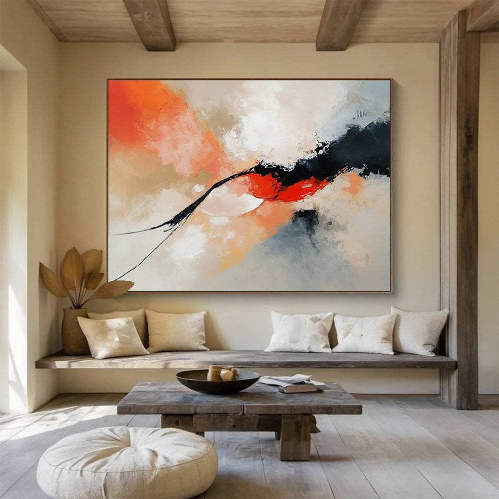 Dynamic Color Flow Abstract Painting with Expressive Brushstrokes DYP424