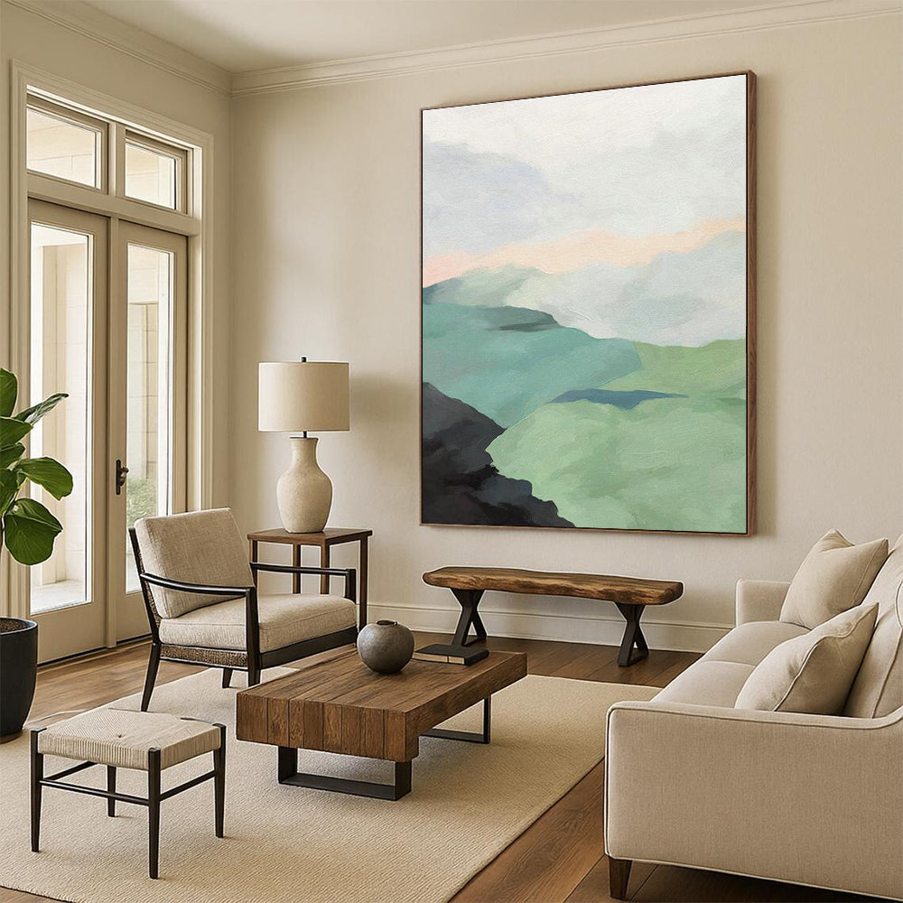 Giant Custom - Designed Hand Painted Abstract Artwork for Bedroom and Office DLZ2145