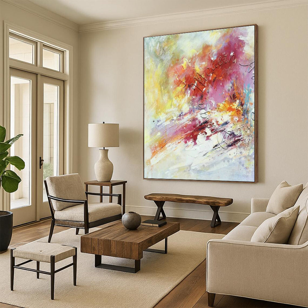 Original Handmade Abstract Painting for Hallway and Entryway DLZ1825