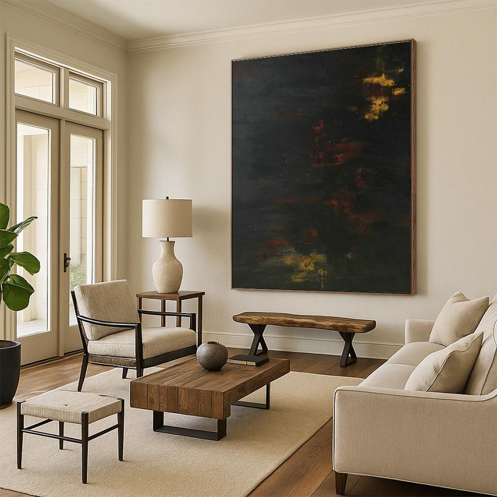 Extra - Large Abstract Hand - Painted Paintings for Entryway and Bedroom DLZ0544
