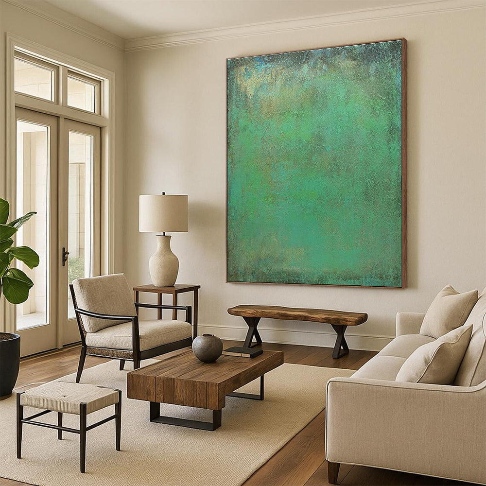 Custom-Made Immense Abstract Wall Hanging for Cottage Office & Entryway DLZ1220