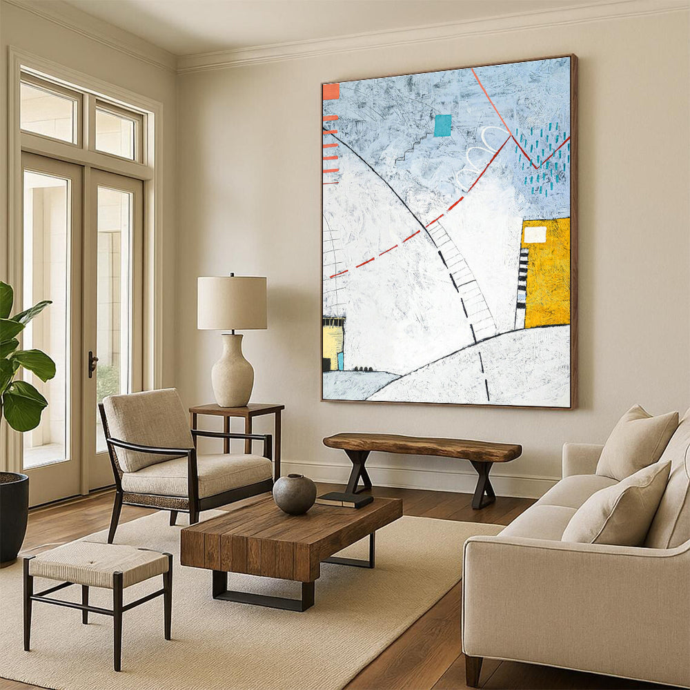 Immense - Proportioned Bespoke Abstract Canvas for Office & Bedroom DLZ1099