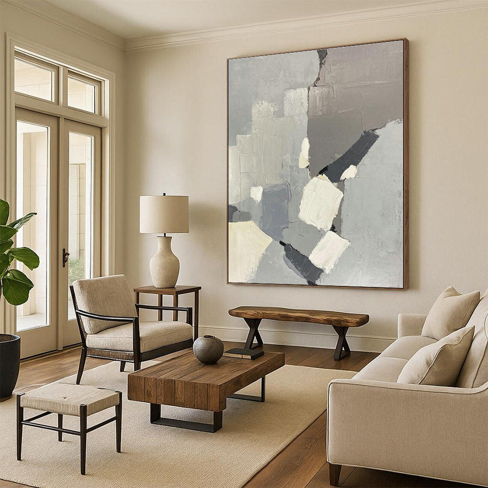 Handmade Abstract Painting for Entryway & Dining Room DLZ2286