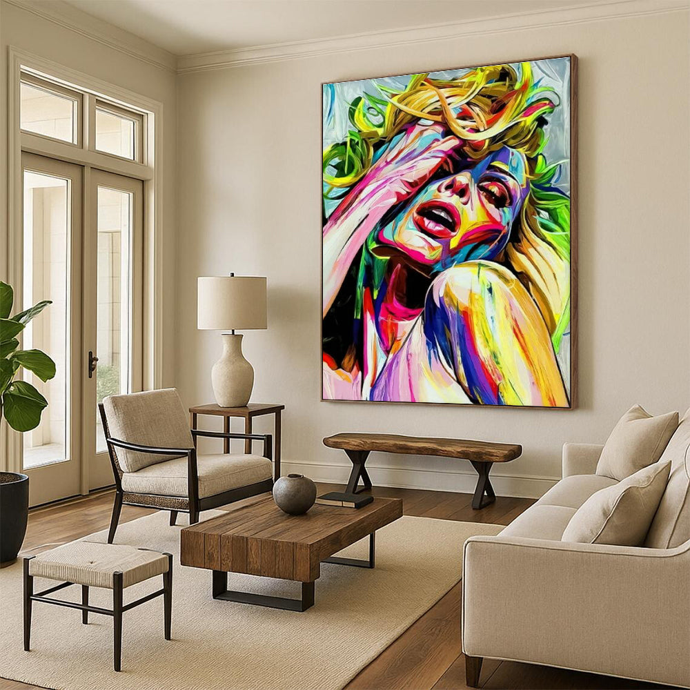 Handcrafted Abstract Wall Art for Cottage Bedroom & Entryway DLZ2338