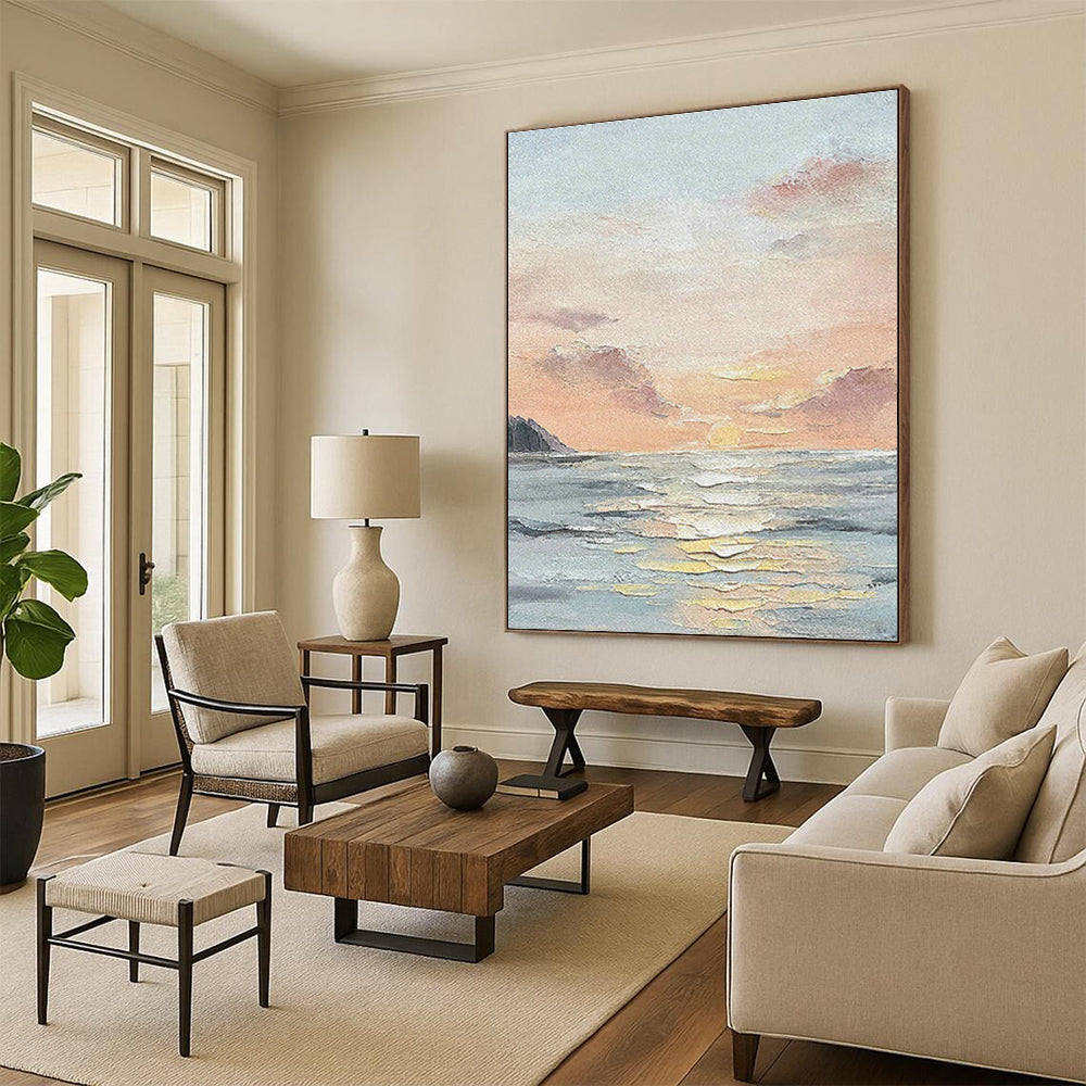 Vastly Sized Custom Abstract Wall Hanging for Dining Room & Entryway DLZ1151