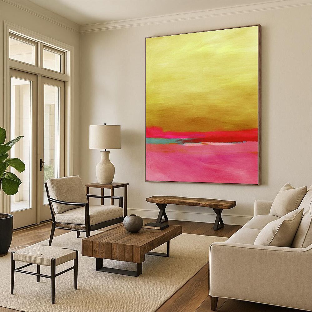 Hand - Painted Custom Abstract Murals for Cottage Hallway Staircases & Bedroom Walk - in Showers DLZ0676