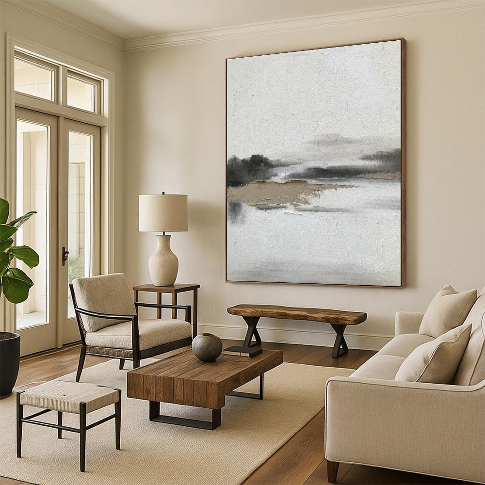 Custom Abstract Canvas for Bedroom Reading Nook & Office Pantry DLZ2372