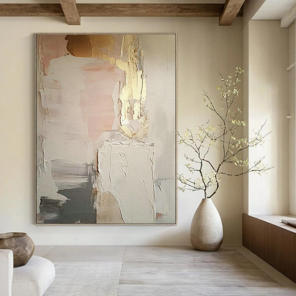Light Up Sales Offices with Large-Scale Custom Hand-Painted Abstract Paintings  DLZ0130