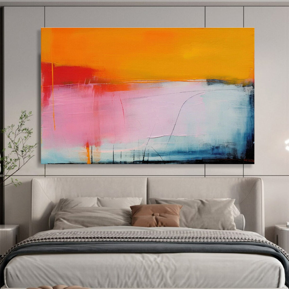 Custom Giant Abstract Hand Painting for Mobile App Development Startup Office DLZ2883