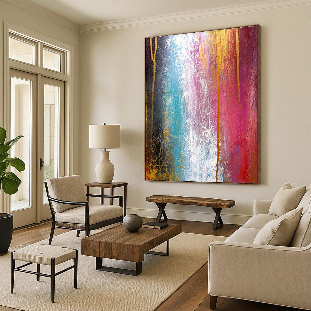 Giant Customizable Handmade Abstract Canvas for Wedding Chapels  DLZ0002