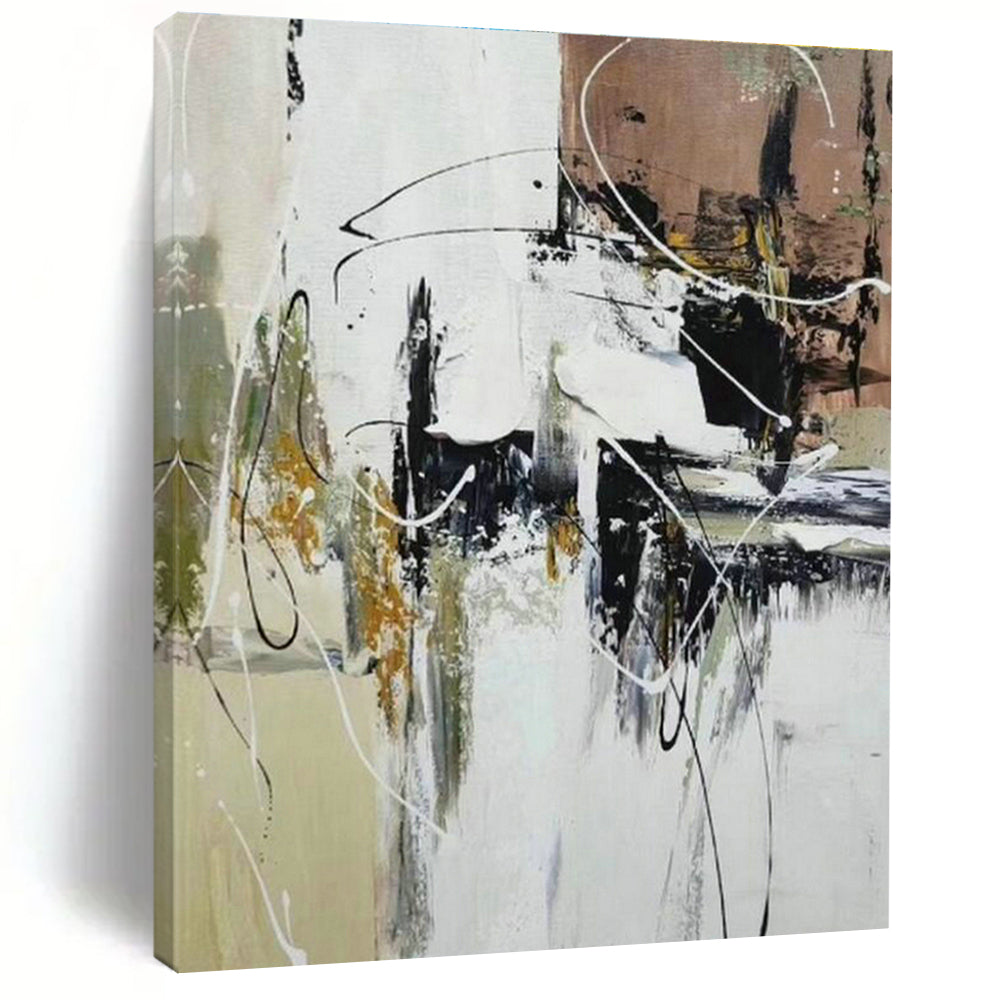 Grand Custom Hand-Painted Abstract Artwork - Artistic Prestige for High-End Wine Auctions  DLZ0320