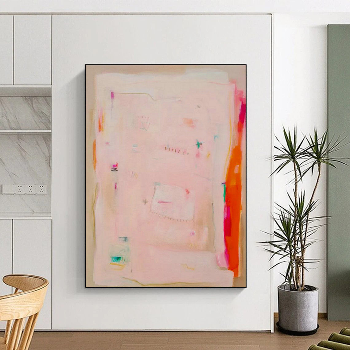 Extra Large Custom Handmade Abstract Painting for Meditation App Development Studios  DLZ0080