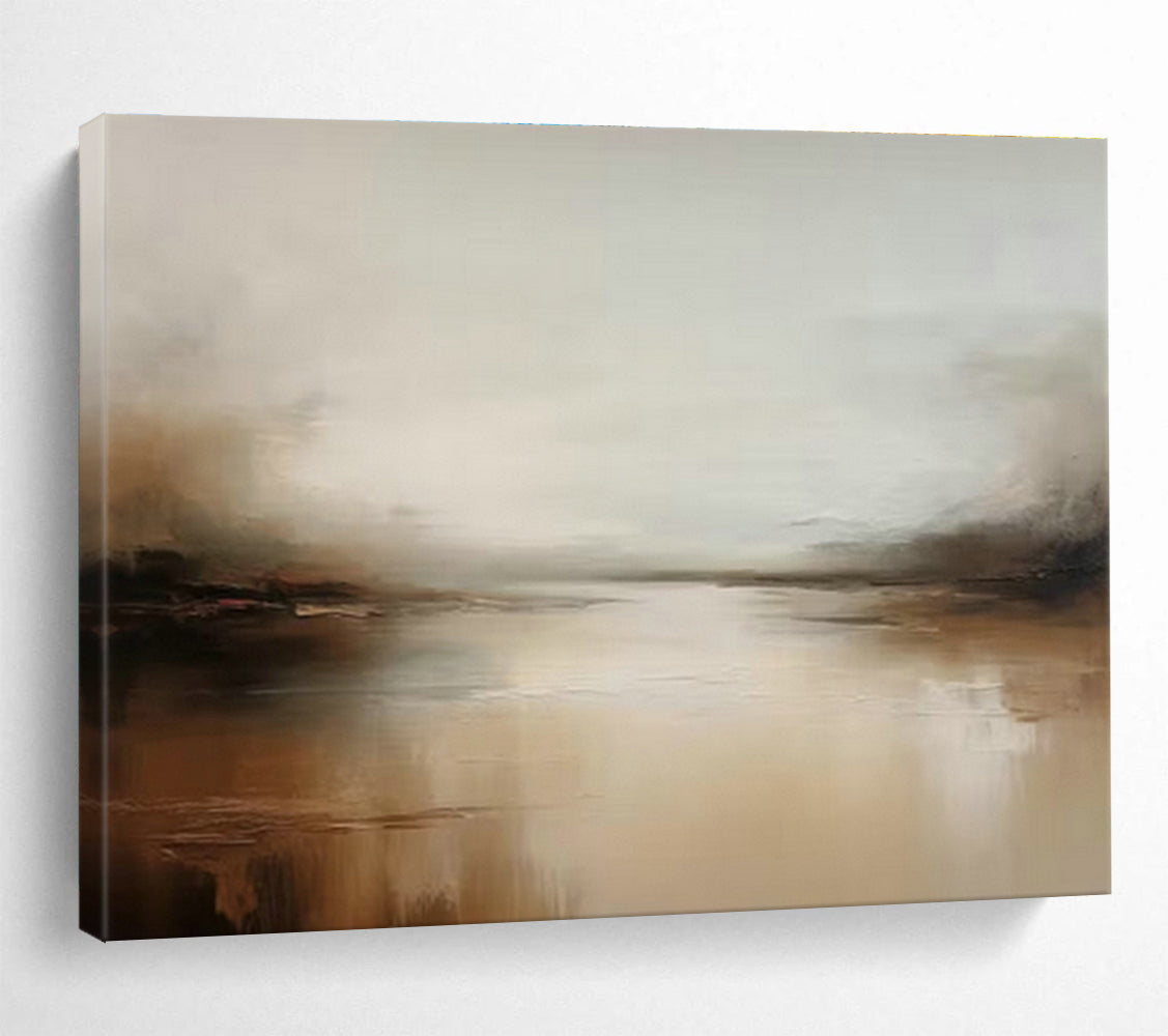 Custom-Made Giant Abstract Hand Painting for Spa Center DLZ2705