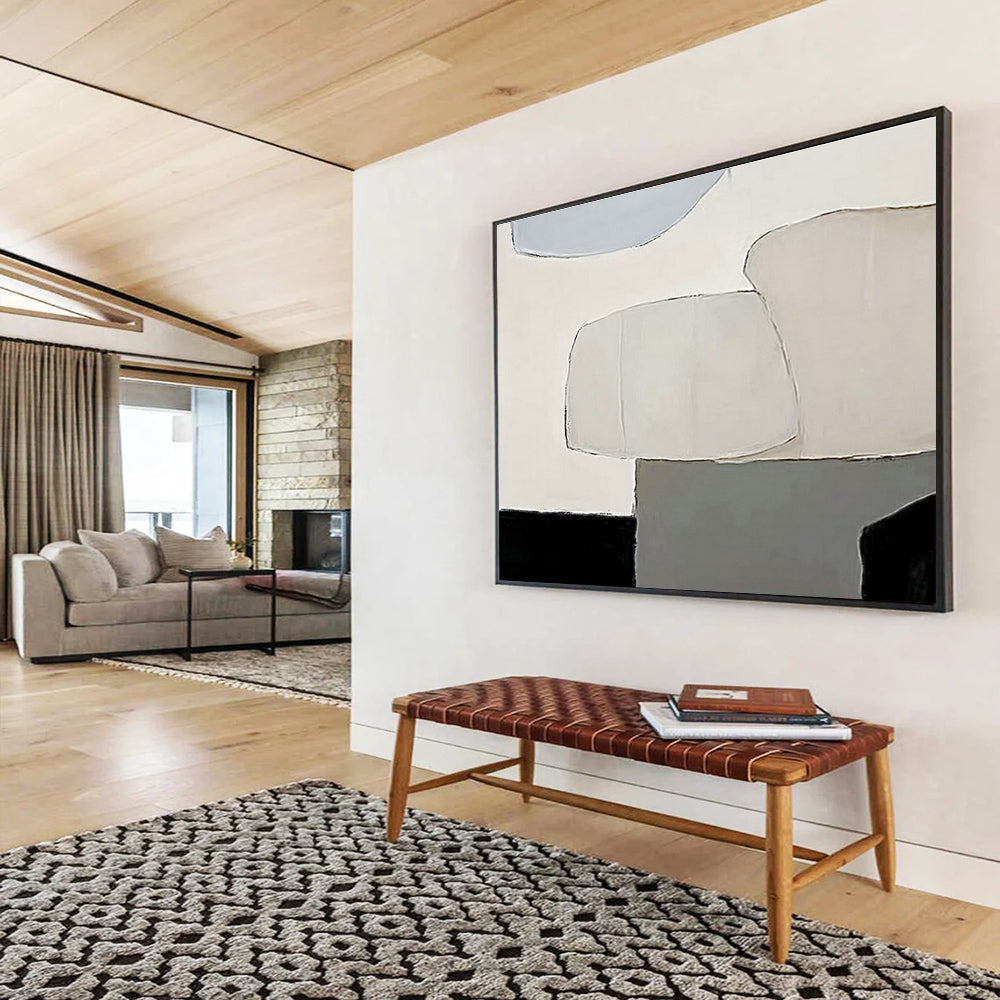 Oversized Custom Hand-Painted Abstract Art for High-Altitude Weather Balloon Launch Complex DLZ2981
