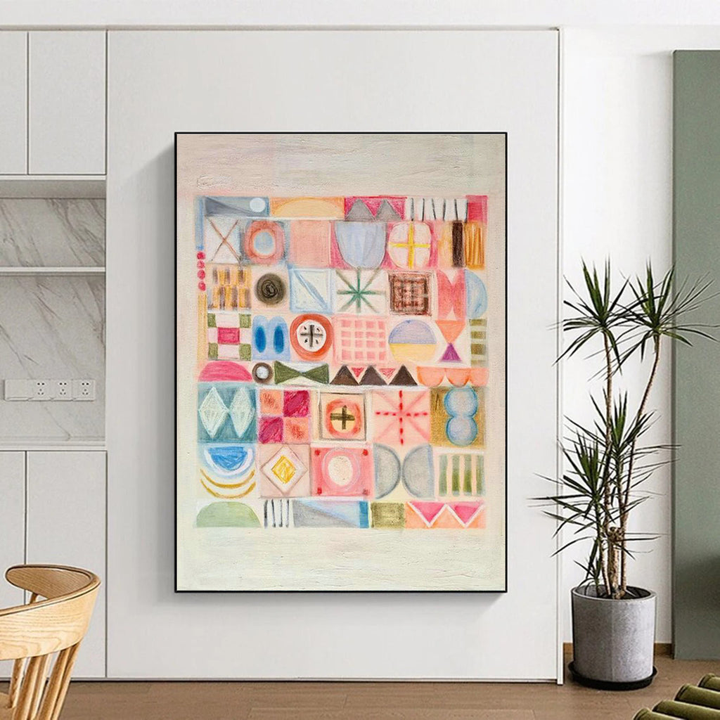 Large-Scale Customizable Hand-Painted Abstract Painting - Exclusive Artwork for Restaurant Private Rooms  DLZ0140