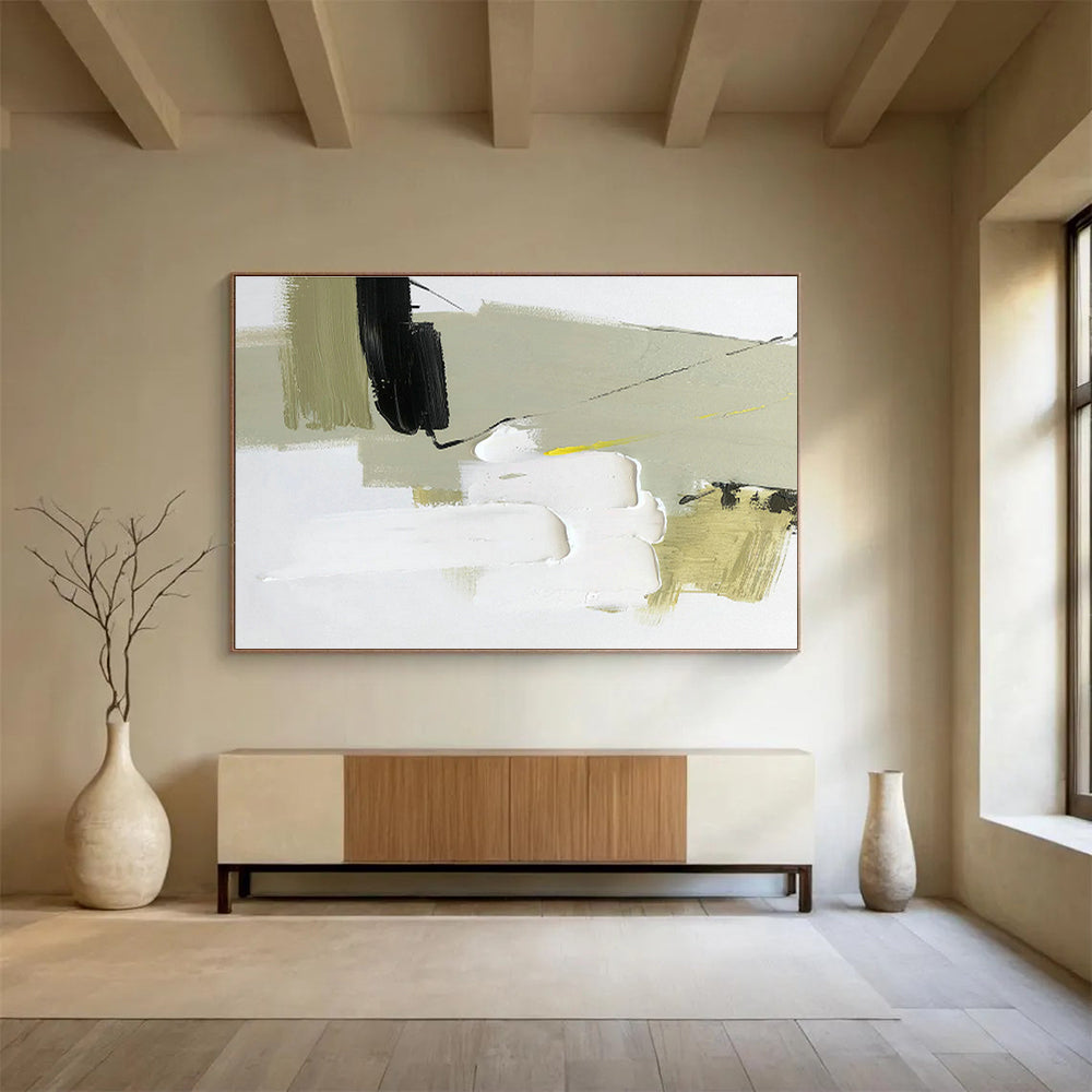 Large-Size Custom Abstract Hand Painting for Negotiation Room DLZ2698