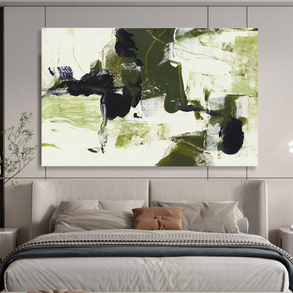 Oversized Custom Abstract Hand Painting for Electric Vehicle Charging Station Hub DLZ2828