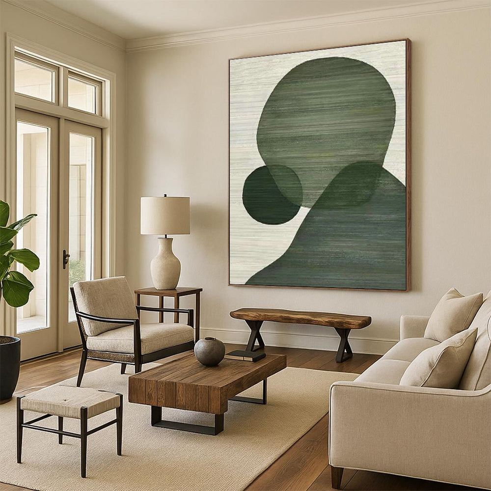 Gigantic Custom Hand-Painted Abstract Art - Historical Elegance for Presidential Libraries  DLZ0257