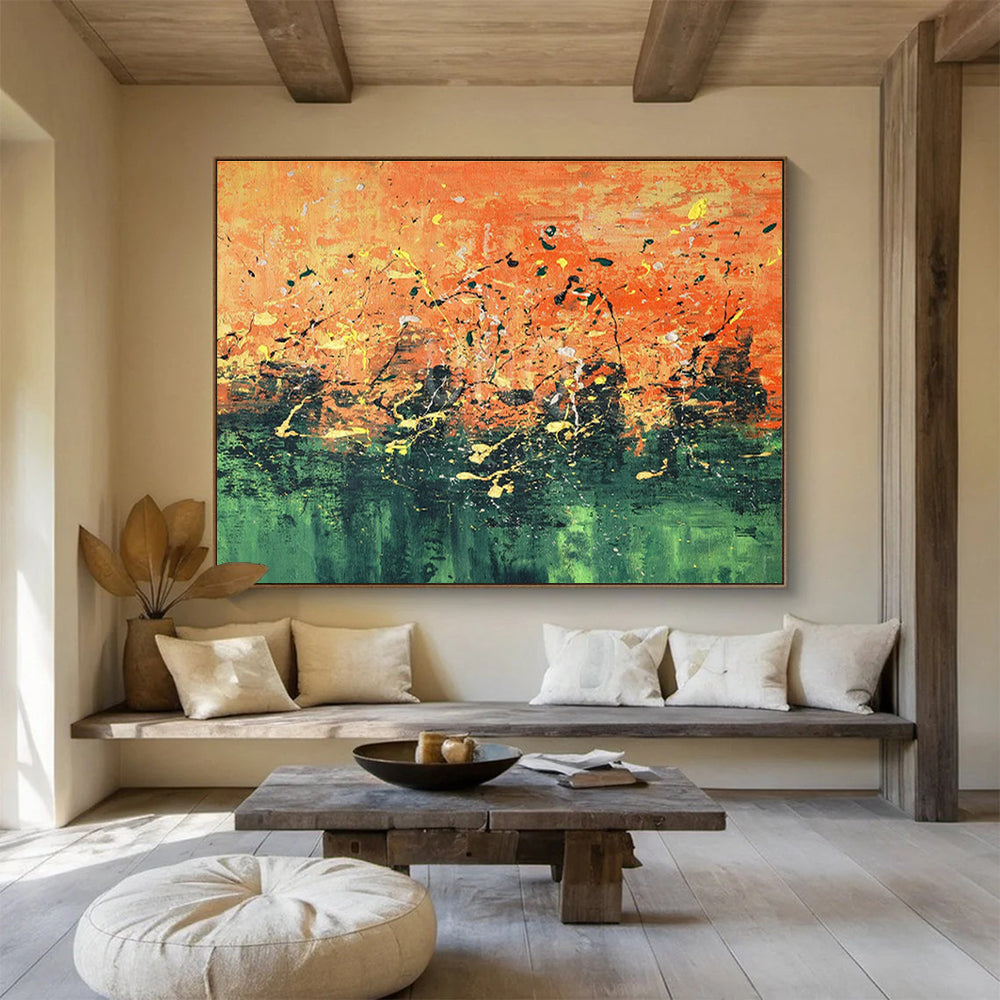 Tailored Autonomous Vehicle Testing Ground Giant Abstract Hand Painting DLZ2539