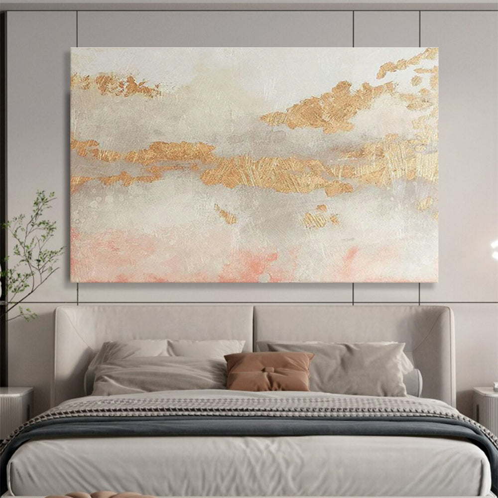 Oversized Custom Hand-Painted Abstract Art for Geothermal Energy Plant Control Center DLZ2824