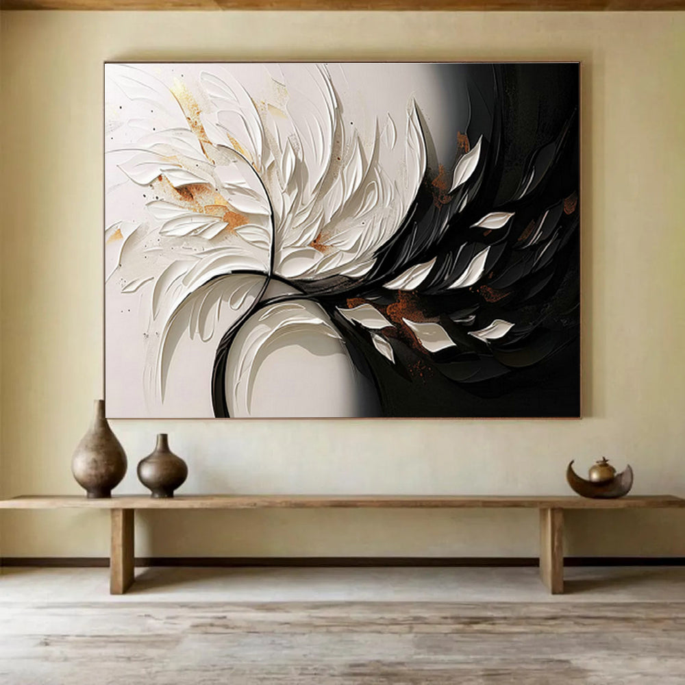 Customized Large Abstract Hand Painting for Antarctic Marine Microbial Symbiosis Research Base DLZ3130