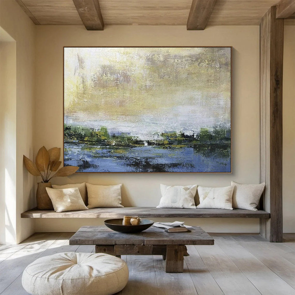 Bespoke Vertical Urban Farming Complex Oversized Abstract Hand-Painted Art DLZ2579