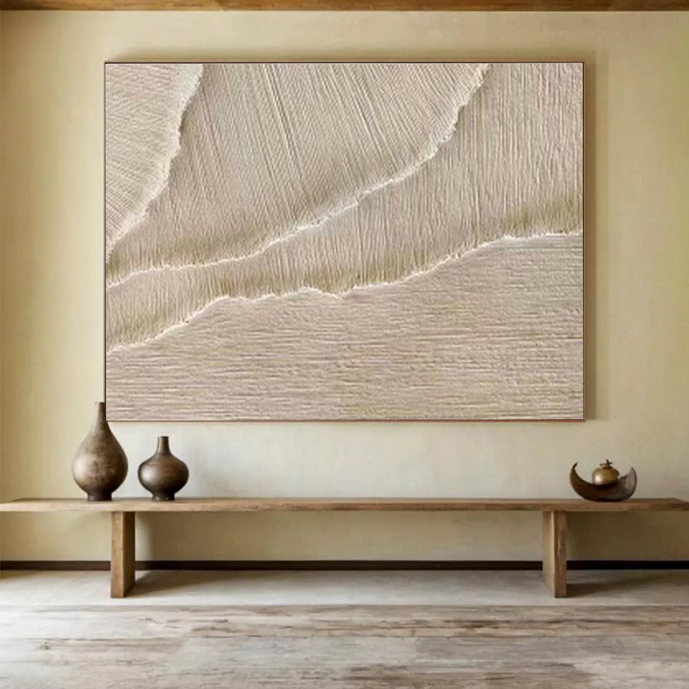 Custom-Made Negotiation Room Oversized Abstract Hand Painting