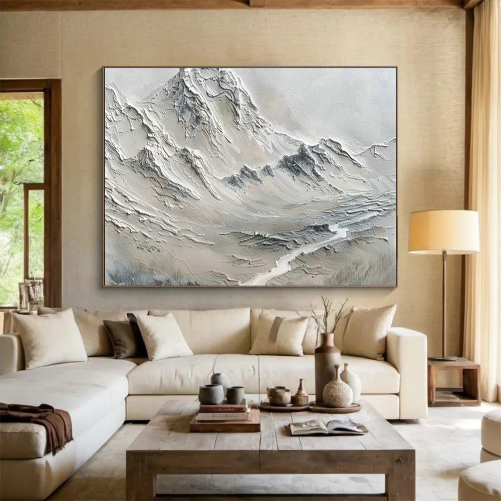 Customized Large Abstract Hand Painting for Community Composting Facility Office DLZ2841