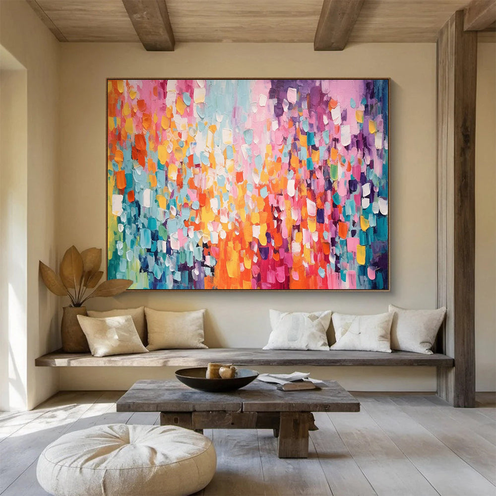 Big Handmade Abstract Painting, Pop Art-inspired for Funky Interiors DLZ3244