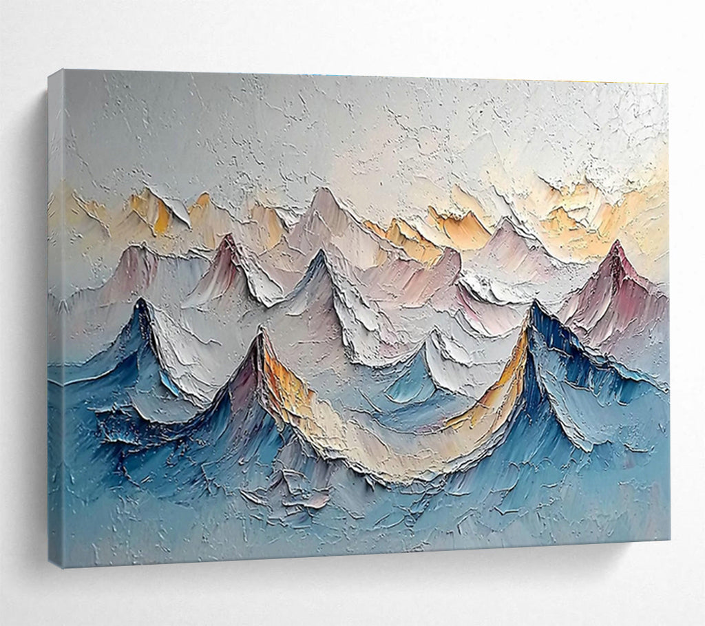 Extra Wide Customizable Handmade Abstract Painting for Long Hallways DLZ3286
