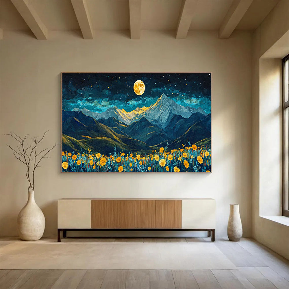 Large-Size Custom Hand-Painted Abstract Painting for Urban Vertical Farming Automated Pest Detection Lab DLZ3078